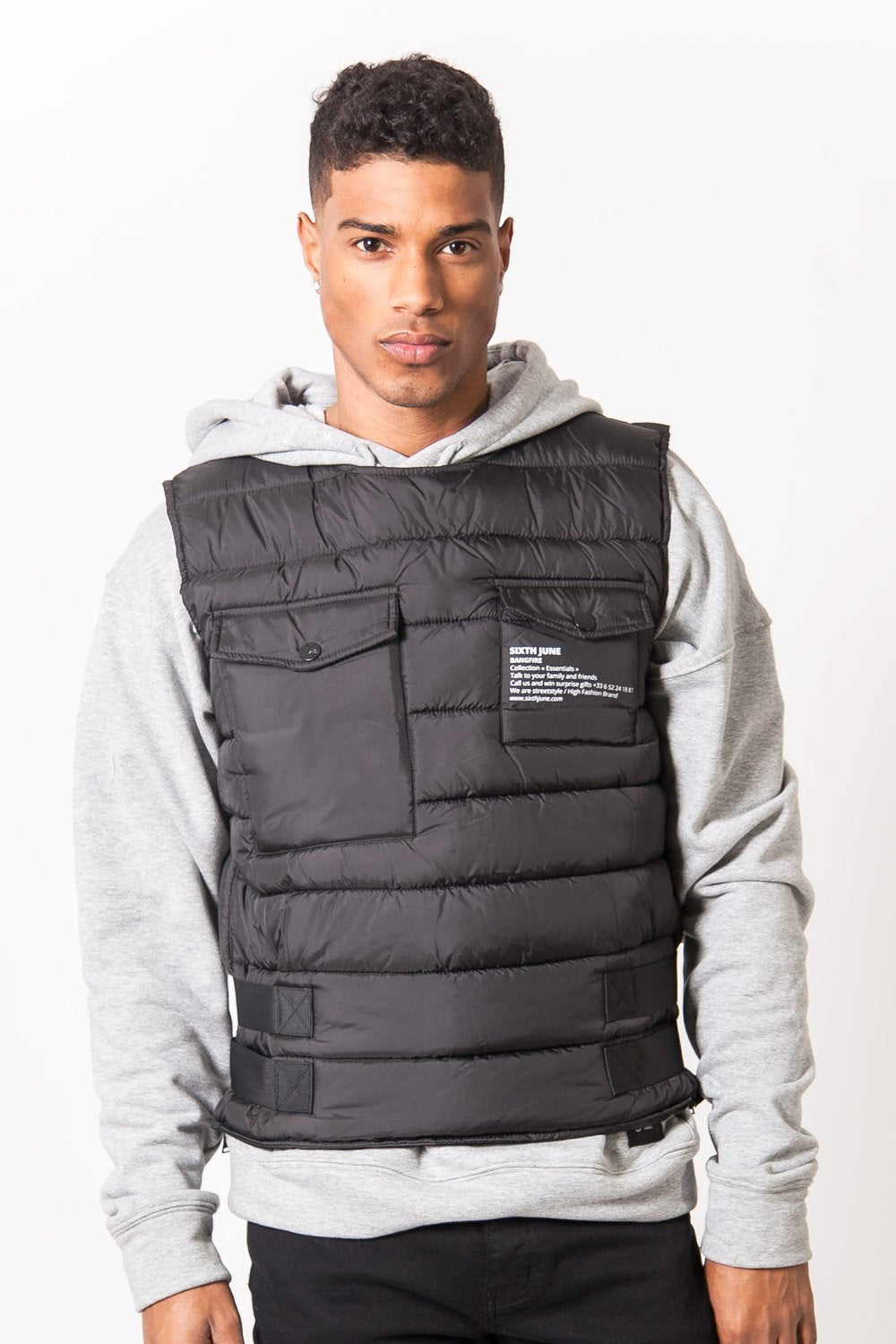 Sixth June - Veste bangfire matelassée sans manches Noir