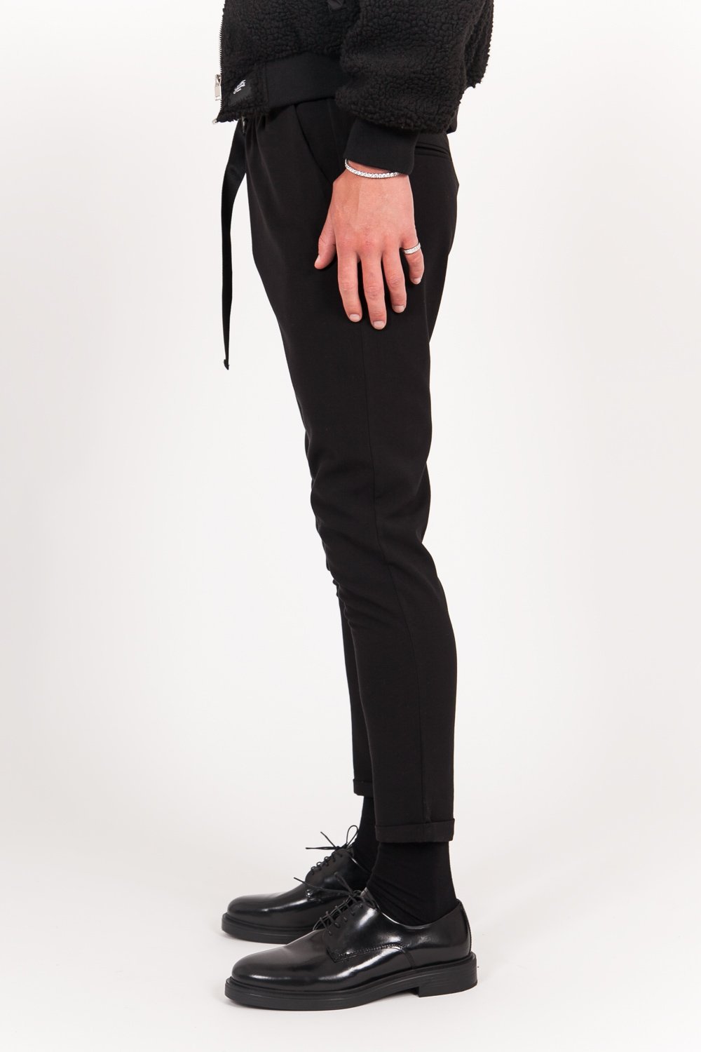 Sixth June - Pantalon toile ceinture 7/8 noir