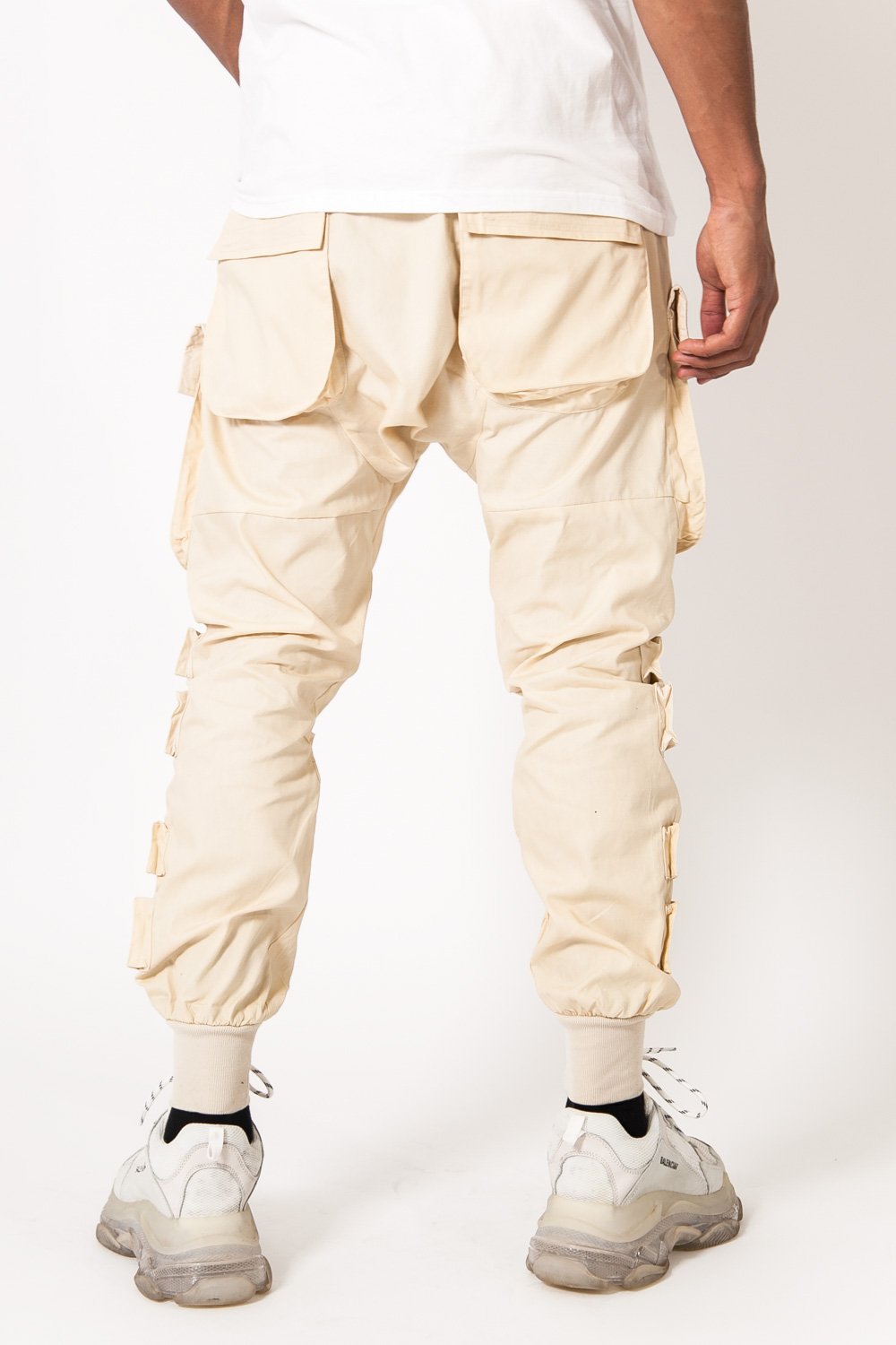 Sixth June - Pantalon cargo tactique large beige