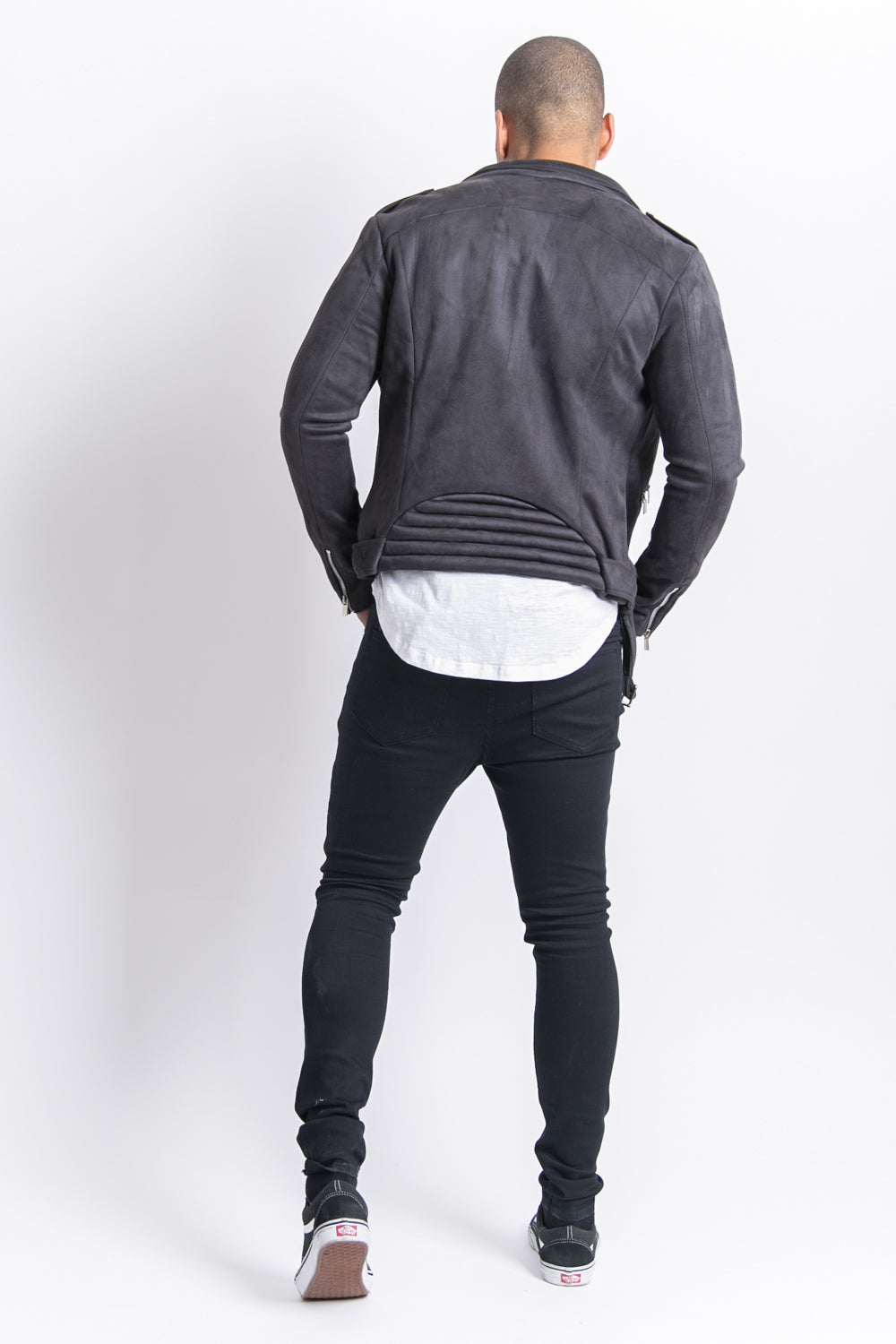 Sixth June - Veste suédé gris foncé 2011V