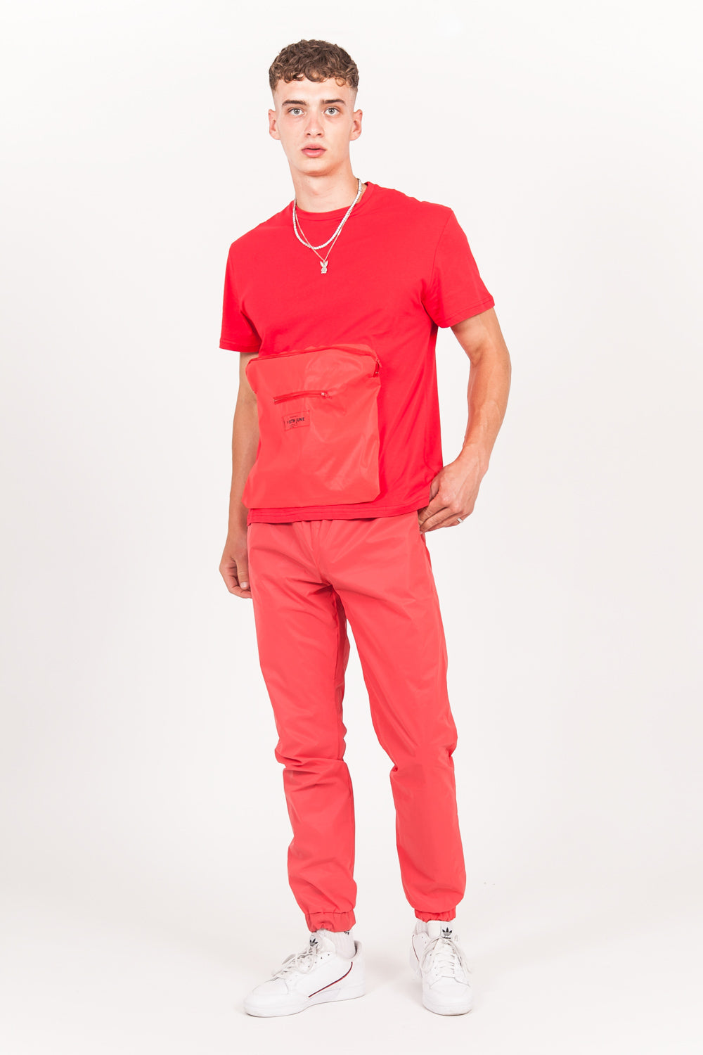 Sixth June - T-shirt réfléchissant grande poche rouge