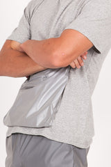 Sixth June - T-shirt réfléchissant grande poche gris