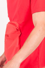 Sixth June - T-shirt réfléchissant grande poche rouge