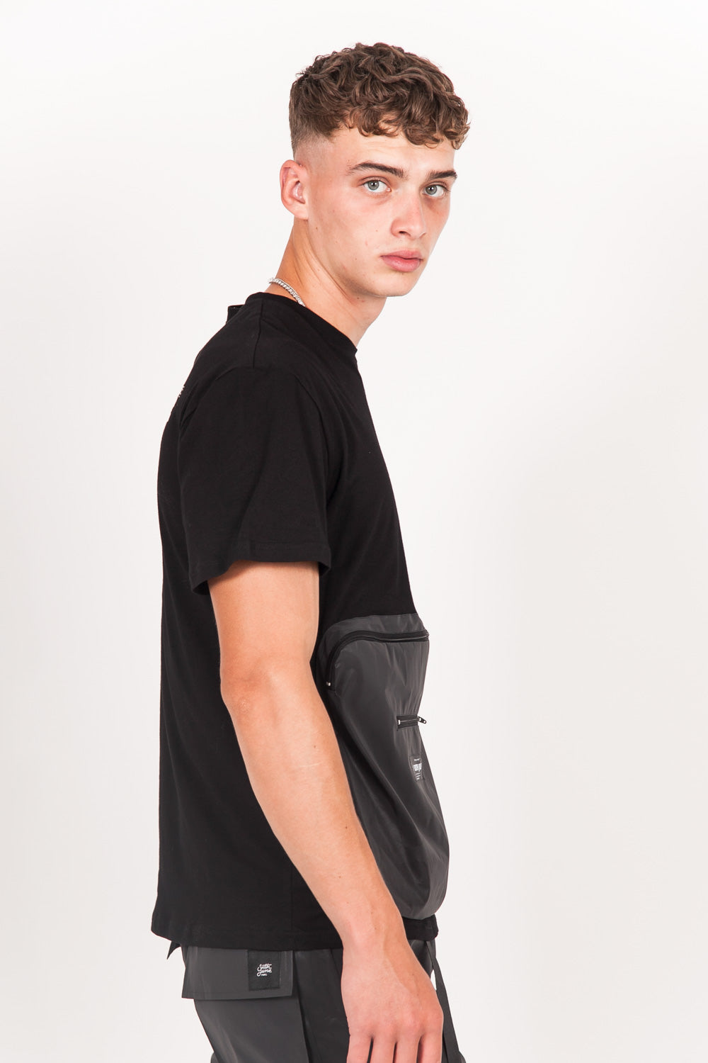 Sixth June - T-shirt réfléchissant grande poche noir