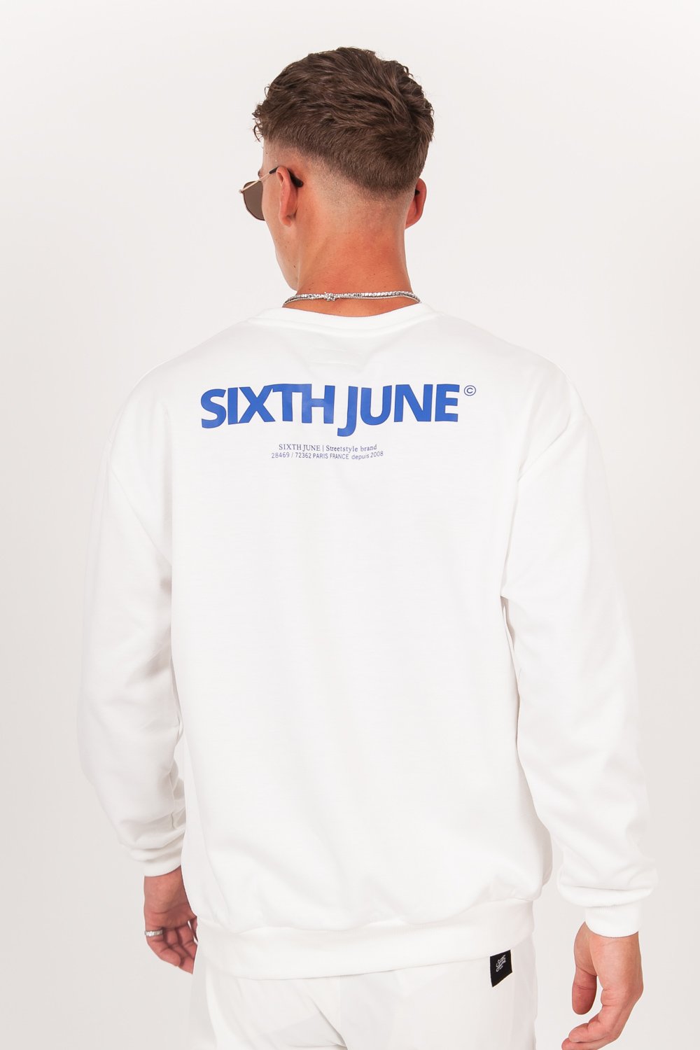 Sixth June - Sweat réfléchissant patch logo blanc