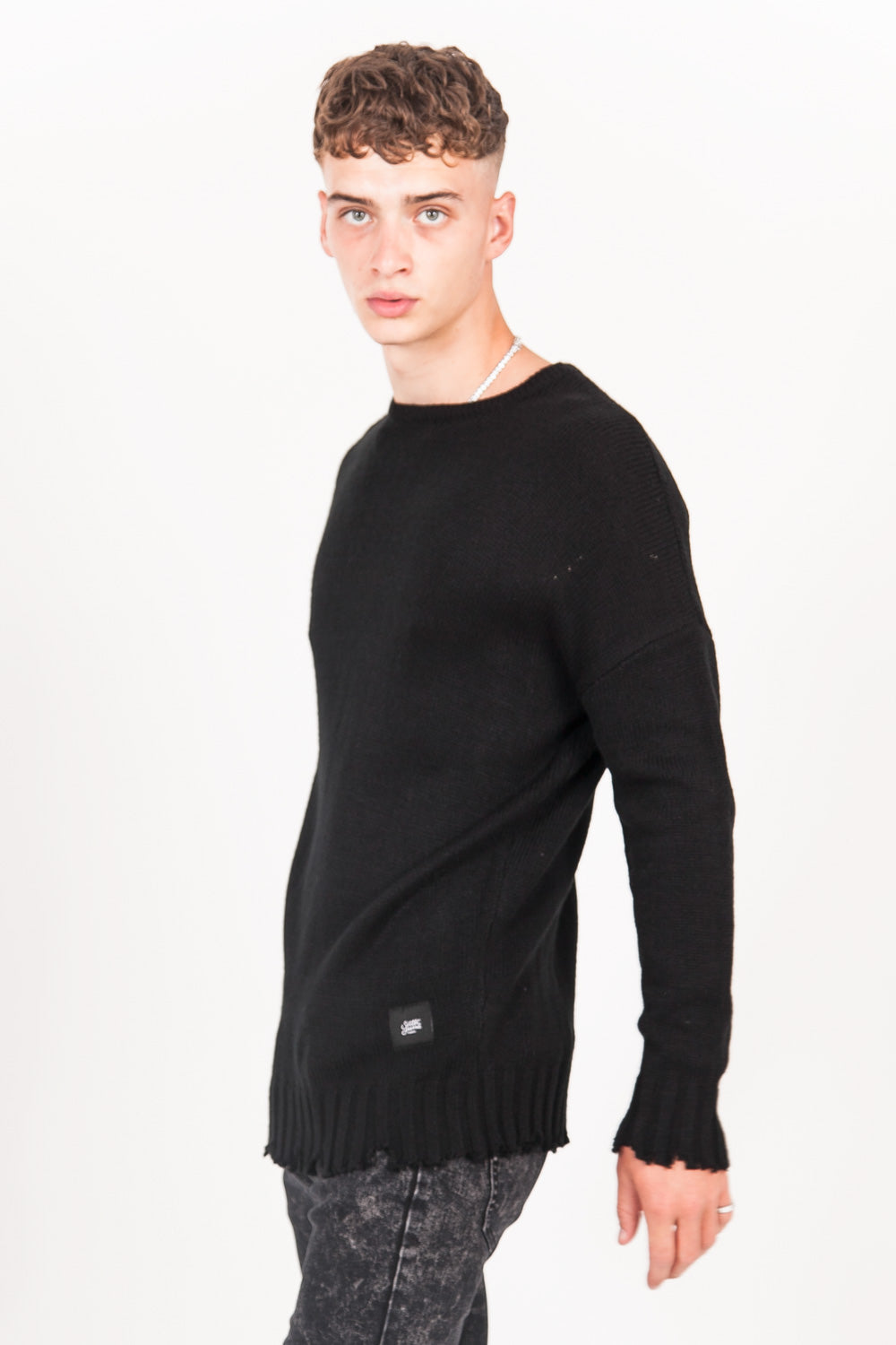 Sixth June - Pull déchiré large noir