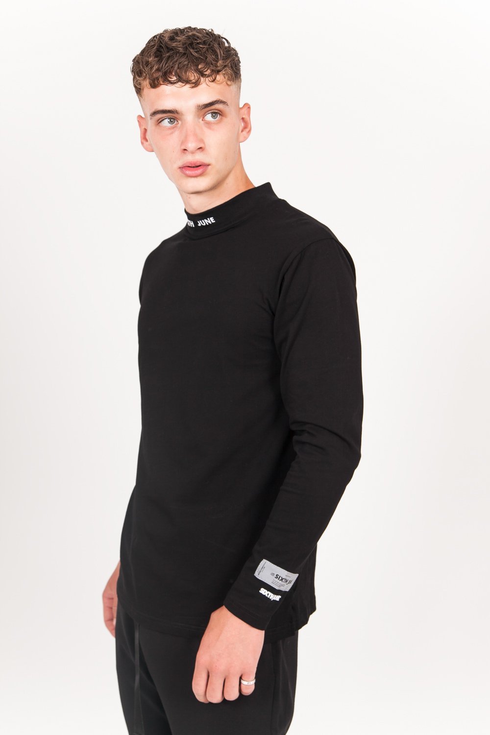 Sixth June - T-shirt col cheminée logo Noir