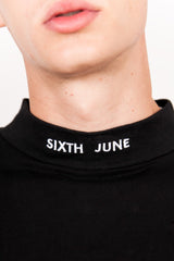 Sixth June - T-shirt col cheminée logo Noir