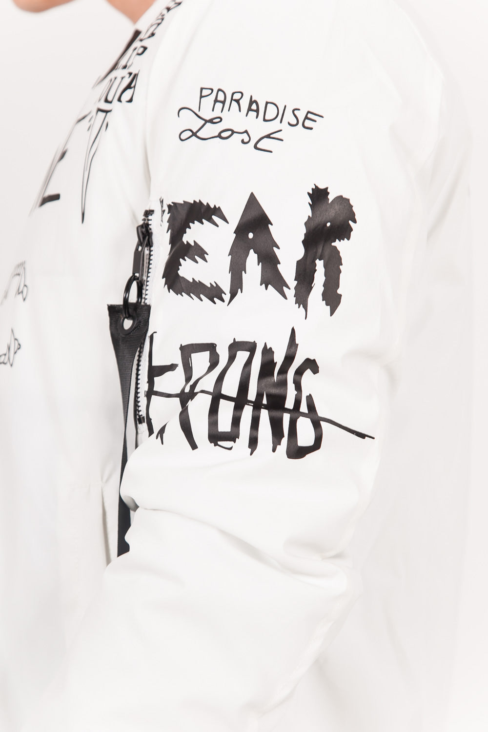 Sixth June - Bomber réfléchissant Crew blanc