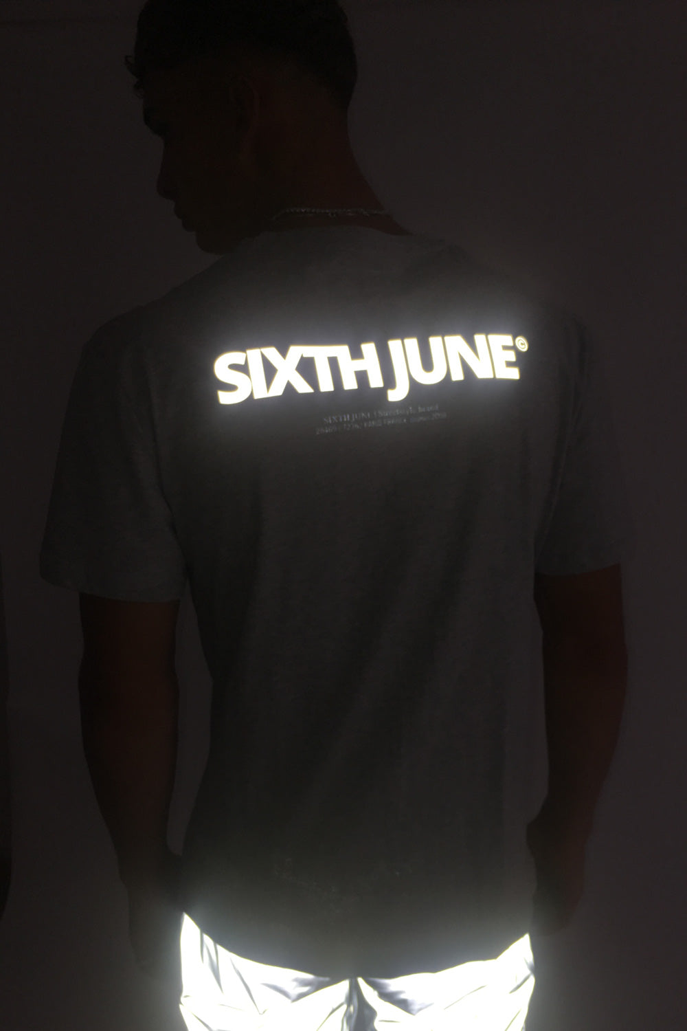 Sixth June - T-shirt réfléchissant grande poche gris