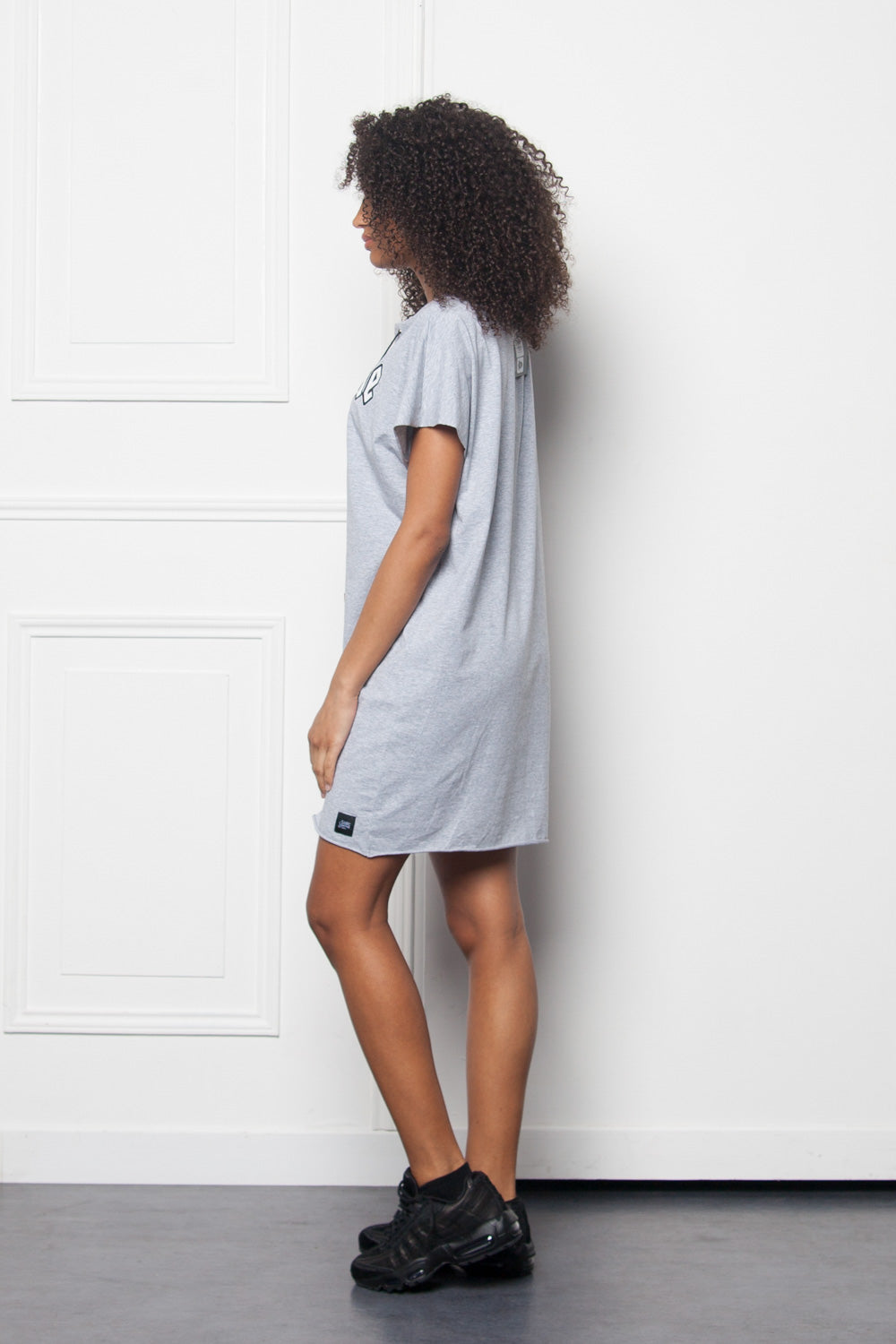 Sixth June - Dress grunge lacing light grey W2642VDR