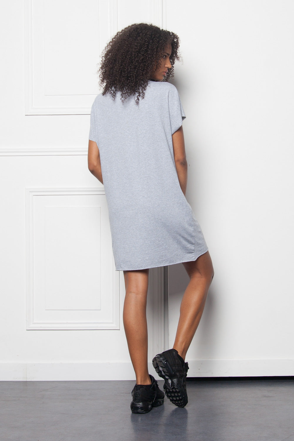 Sixth June - Dress grunge lacing light grey W2642VDR