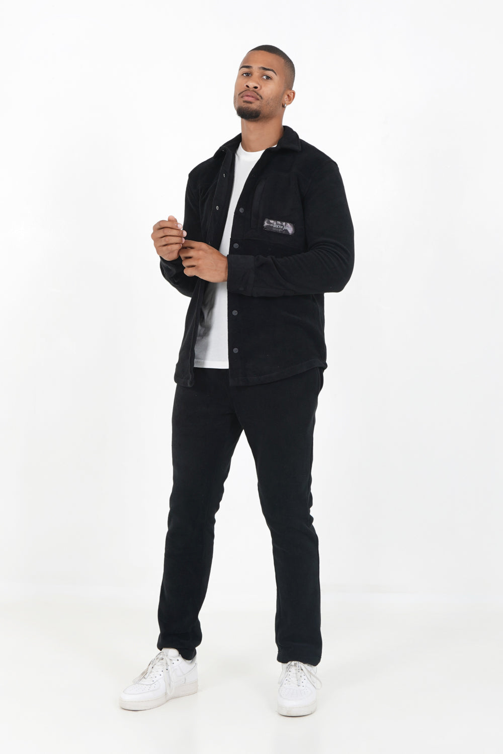 Sixth June - Surchemise polaire boutons Noir