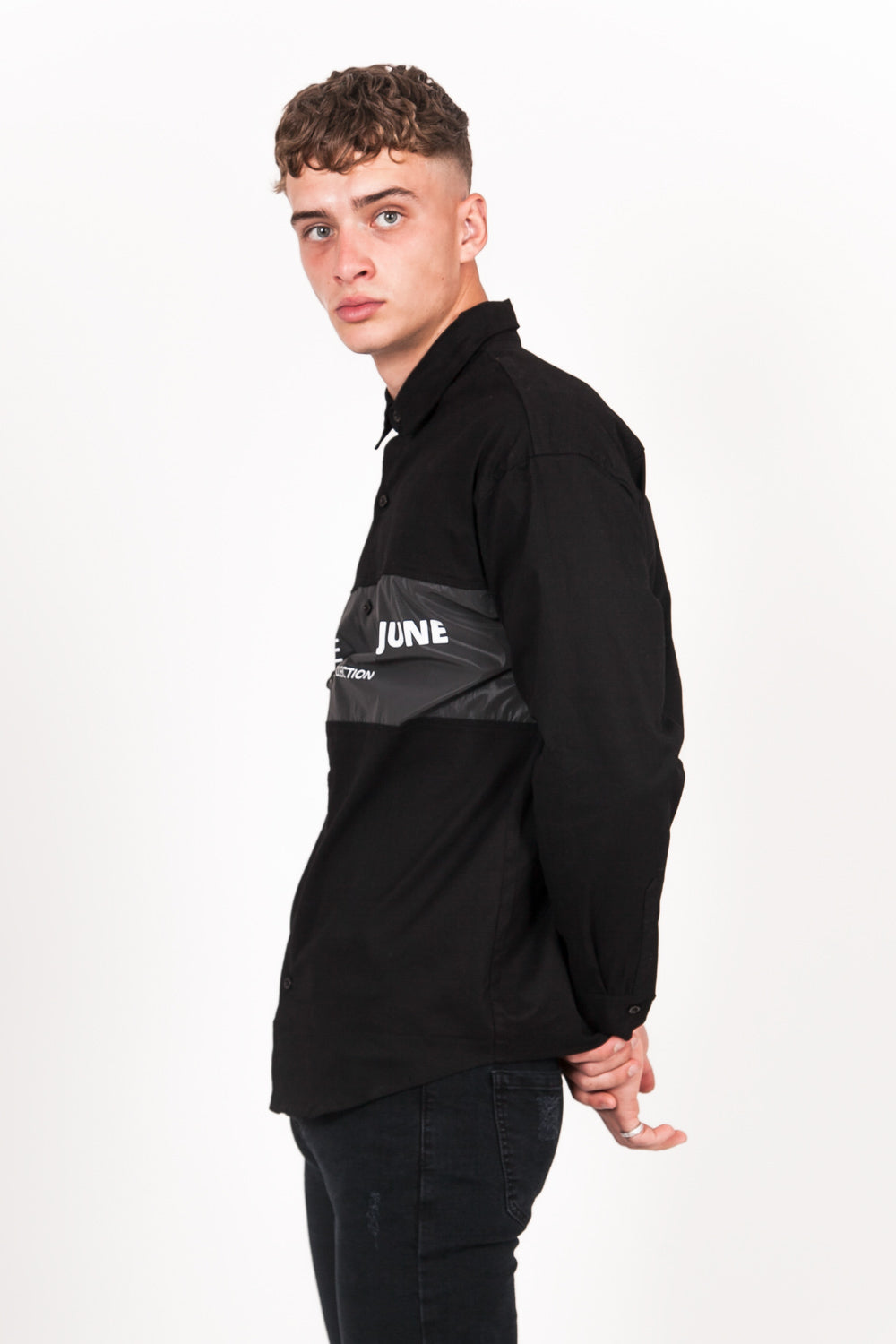 Sixth June - Chemise streetstyle bande réfléchissante noir