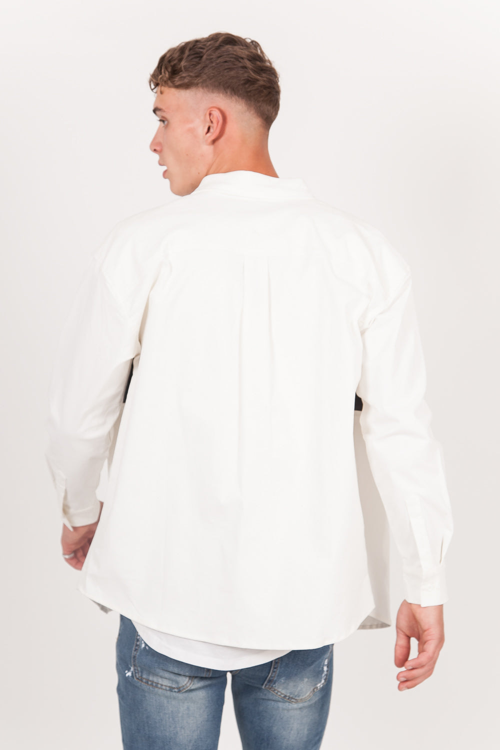 Sixth June - Chemise streetstyle bande réfléchissante blanc