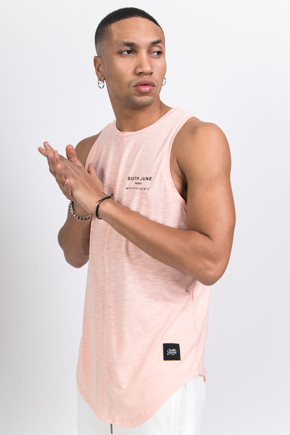 Sixth June - Débardeur Paris GPS rose