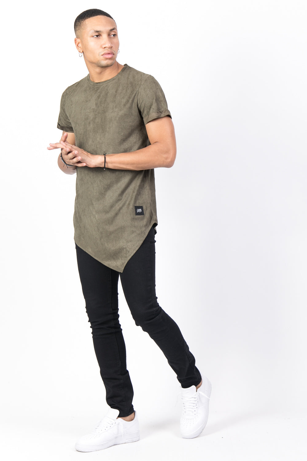 Sixth June - T-shirt pointe suédine kaki