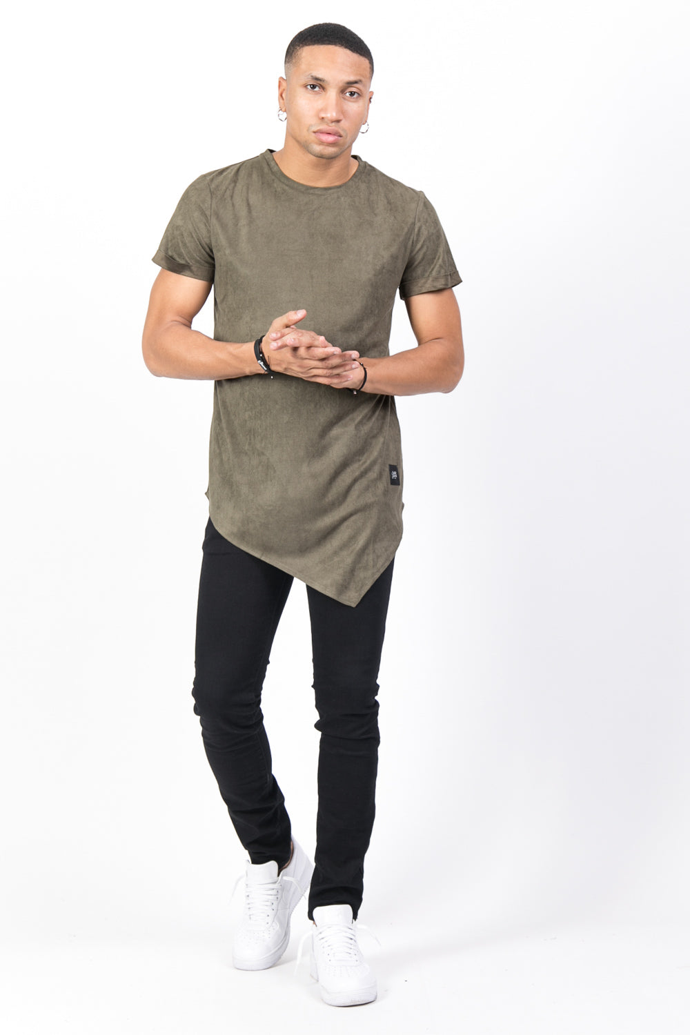 Sixth June - T-shirt pointe suédine kaki