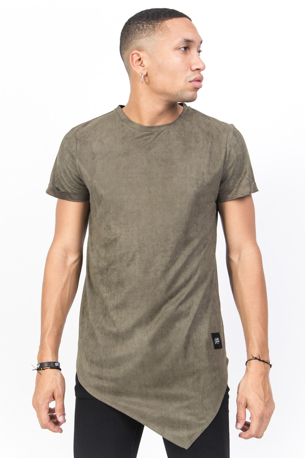 Sixth June - T-shirt pointe suédine kaki