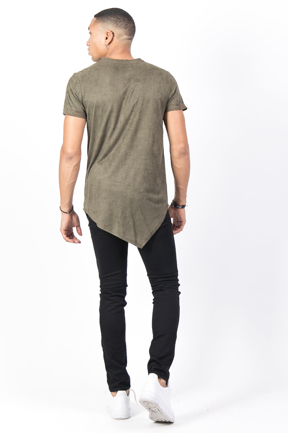 Sixth June - T-shirt pointe suédine kaki