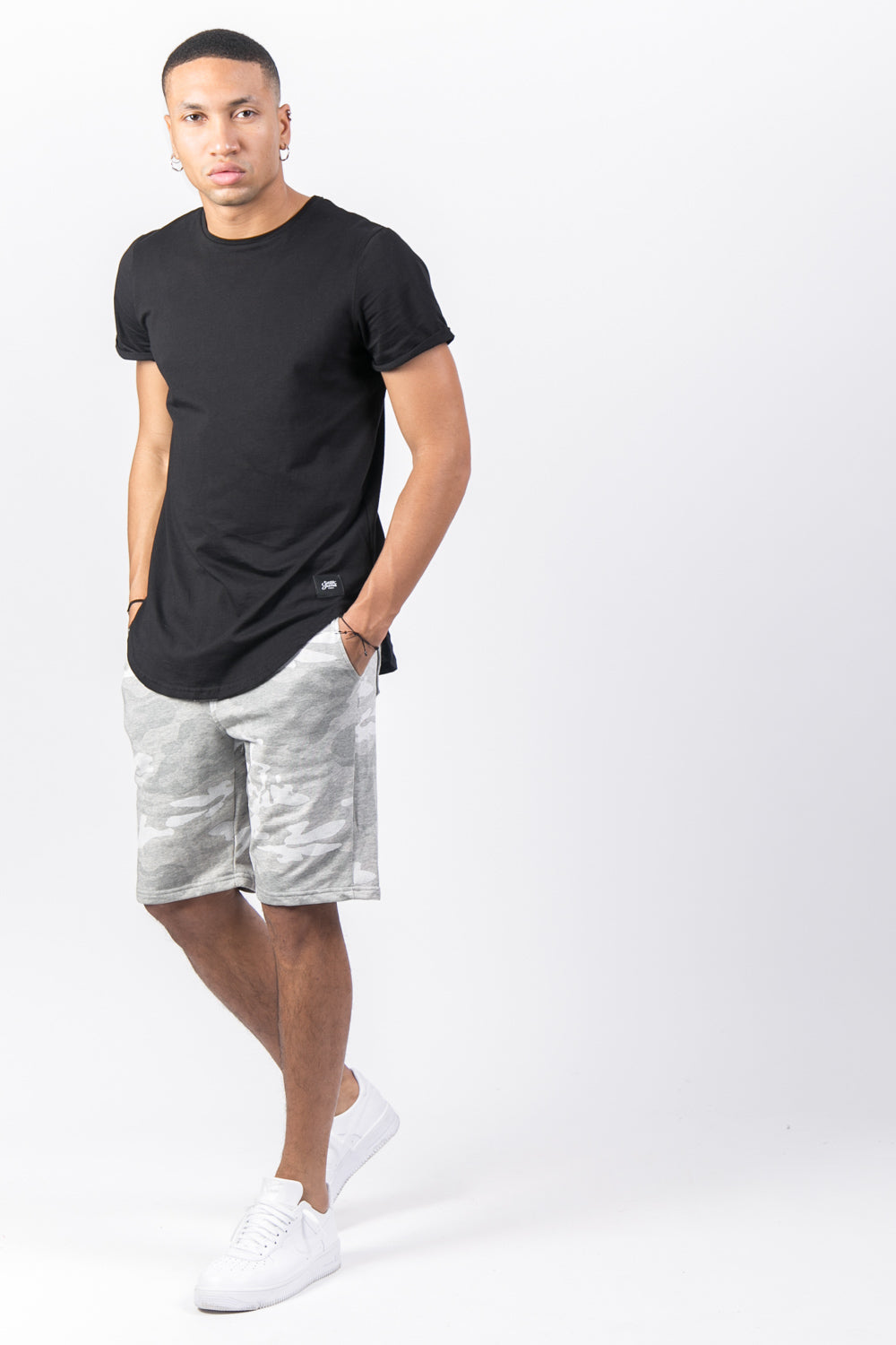 Sixth June - Short camouflage sport gris