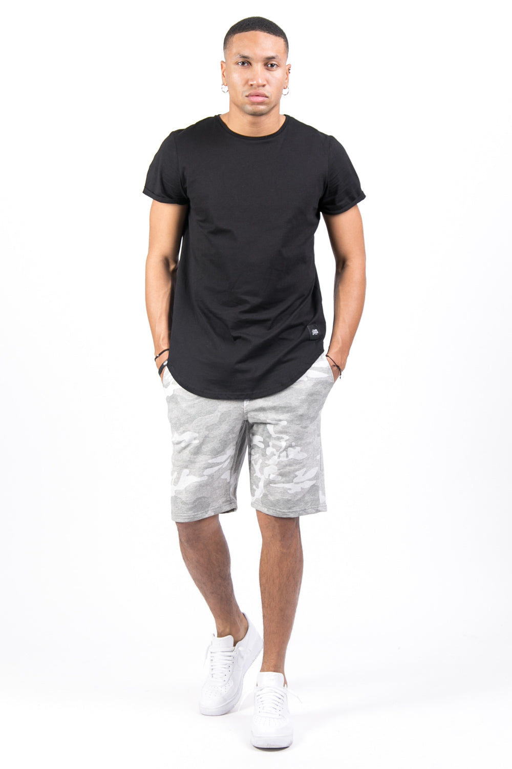 Sixth June - Short camouflage sport gris