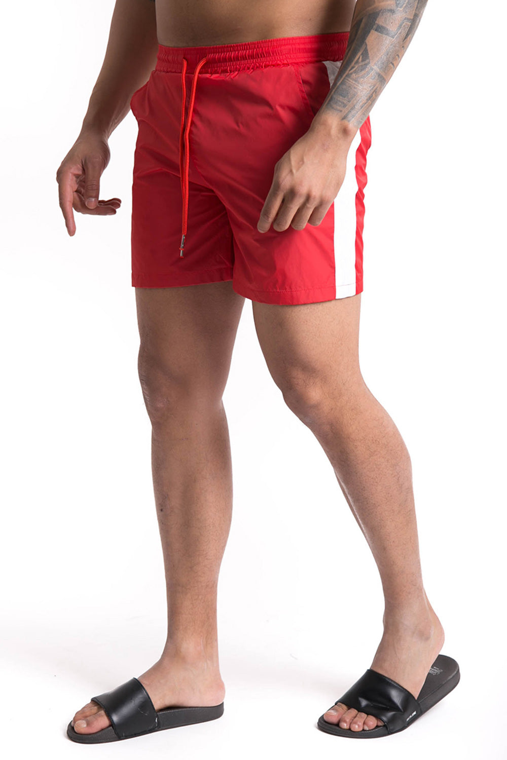 Sixth June - Maillot de bain bicolore bandes rouge blanc