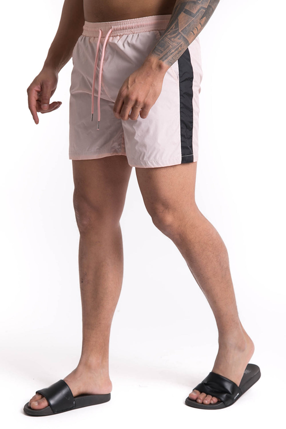 Sixth June - Maillot de bain bicolore bandes rose noir