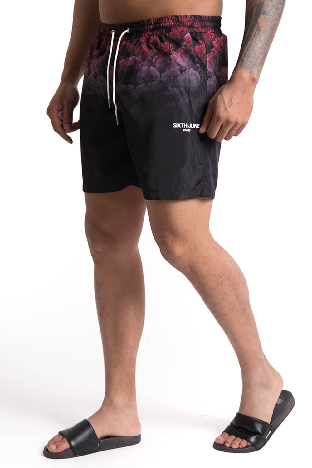 Sixth June - Maillot de bain roses noir rouge