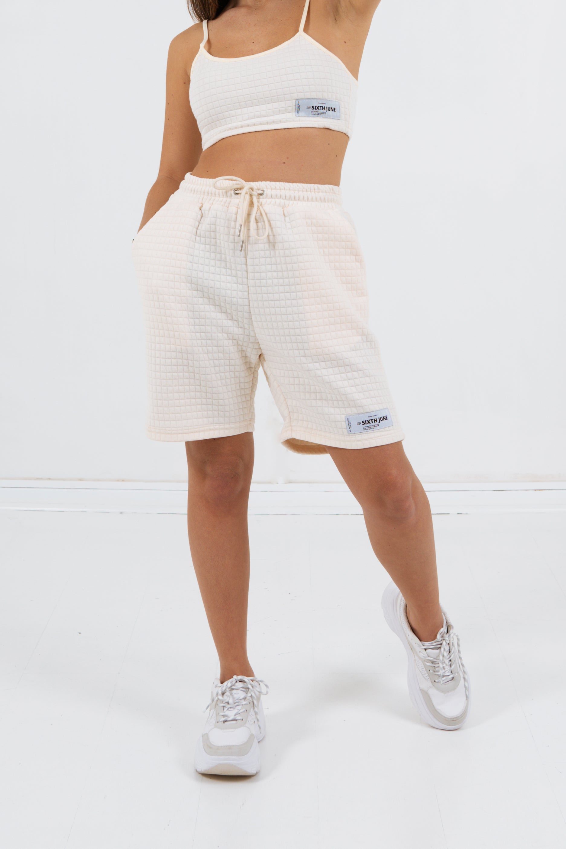 Sixth June - Short gauffré confort jaune