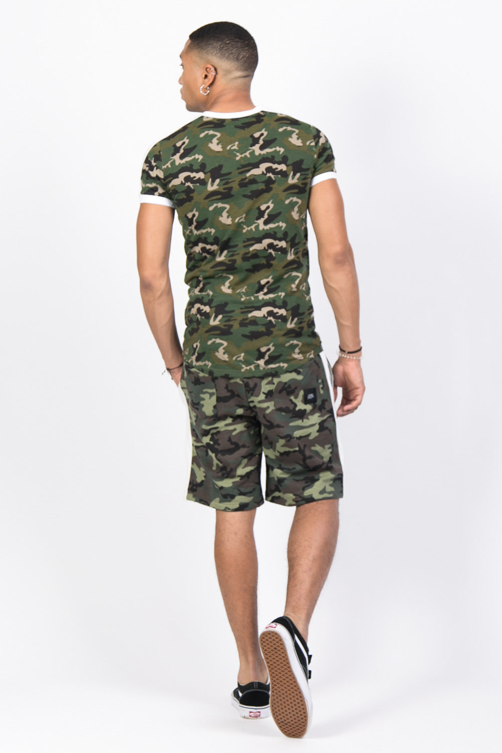 Sixth June - Short camouflage bandes vert