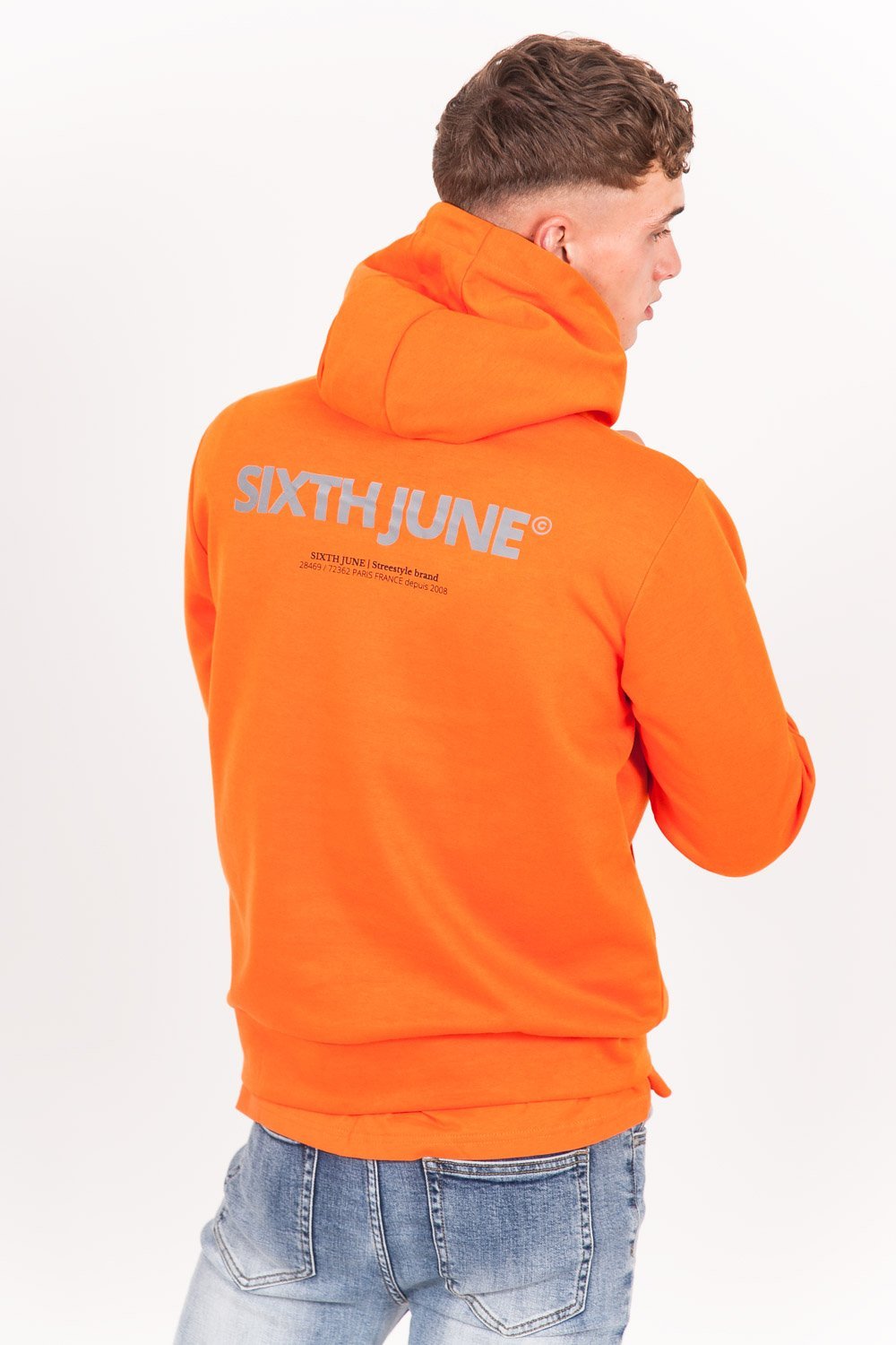 Sixth June - Sweat capuche aluminium orange