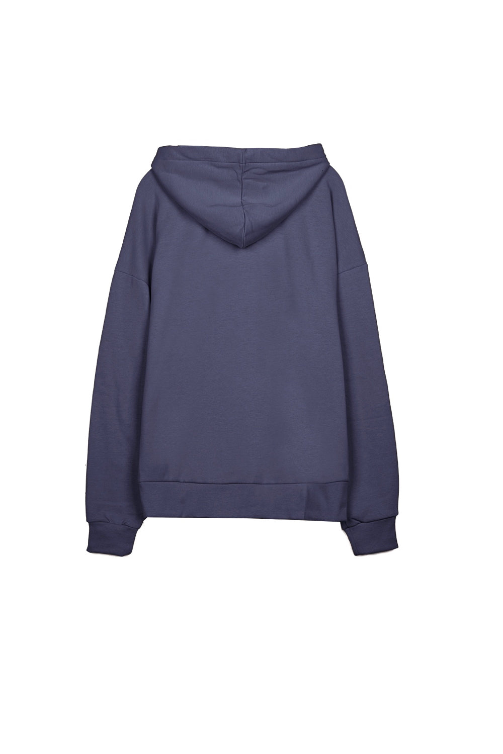 Sixth June - Sweat capuche zip épaules tombantes bleu foncé