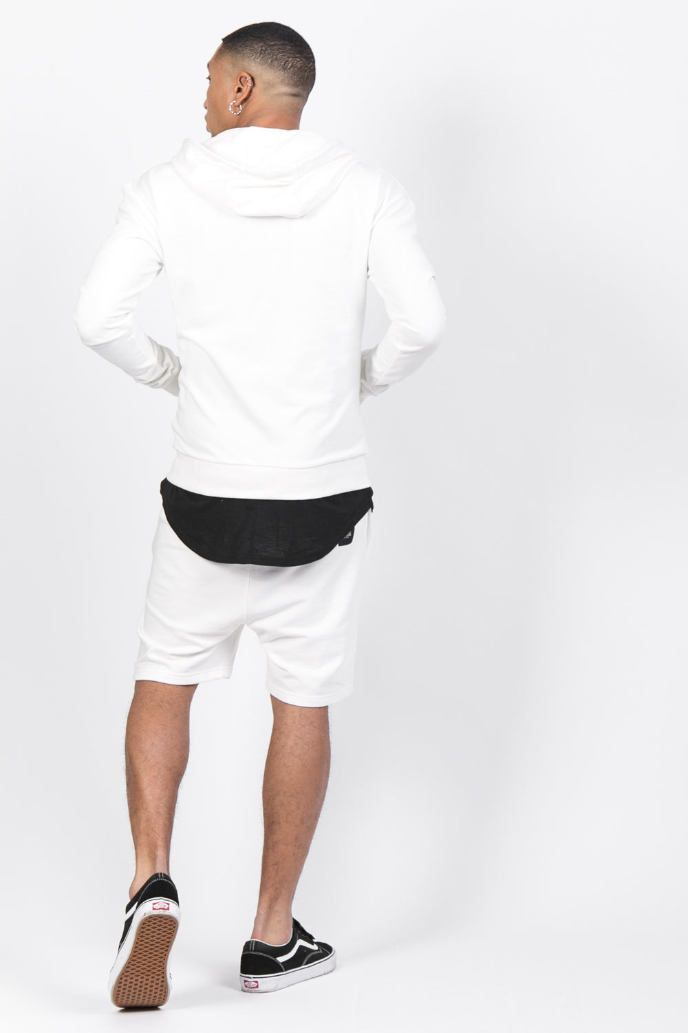 Sixth June - Sweat capuche Paris GPS zippé blanc