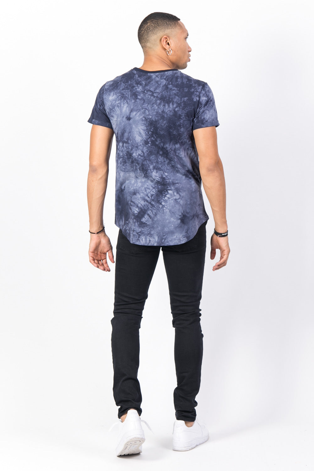 Sixth June - T-shirt délavé noir bleu