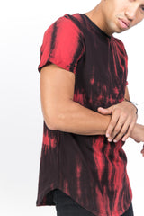 Sixth June - T-shirt délavé noir rouge