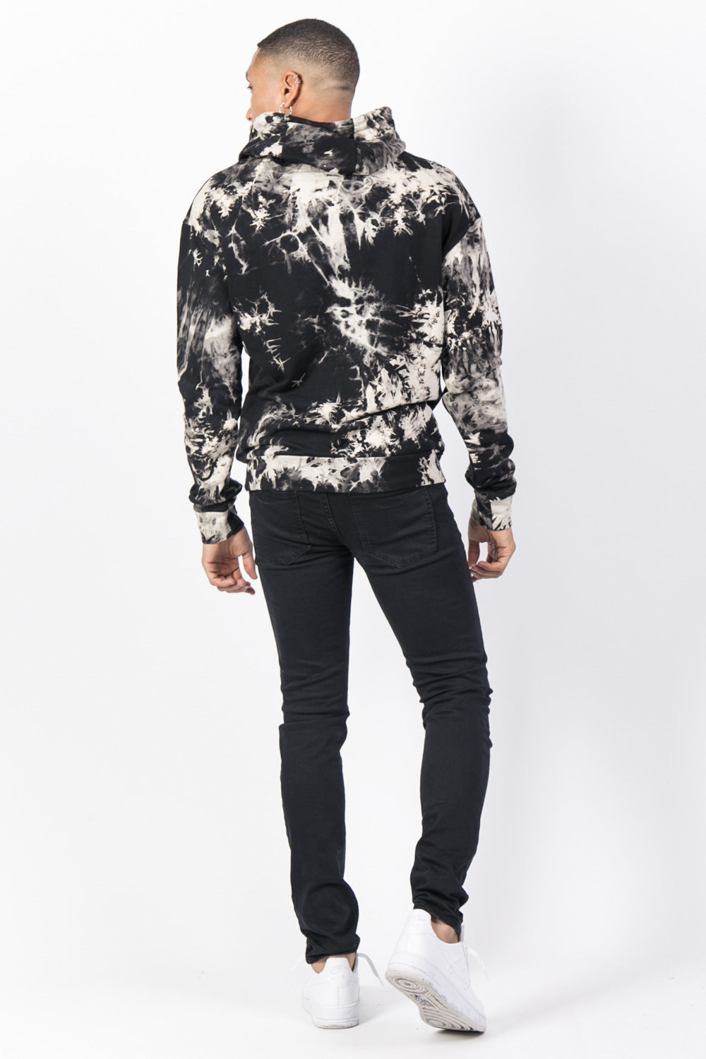 Sixth June - Sweat capuche délavé noir