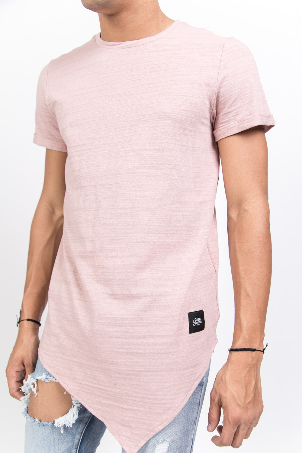 Sixth June - T-shirt pointe texturé rose