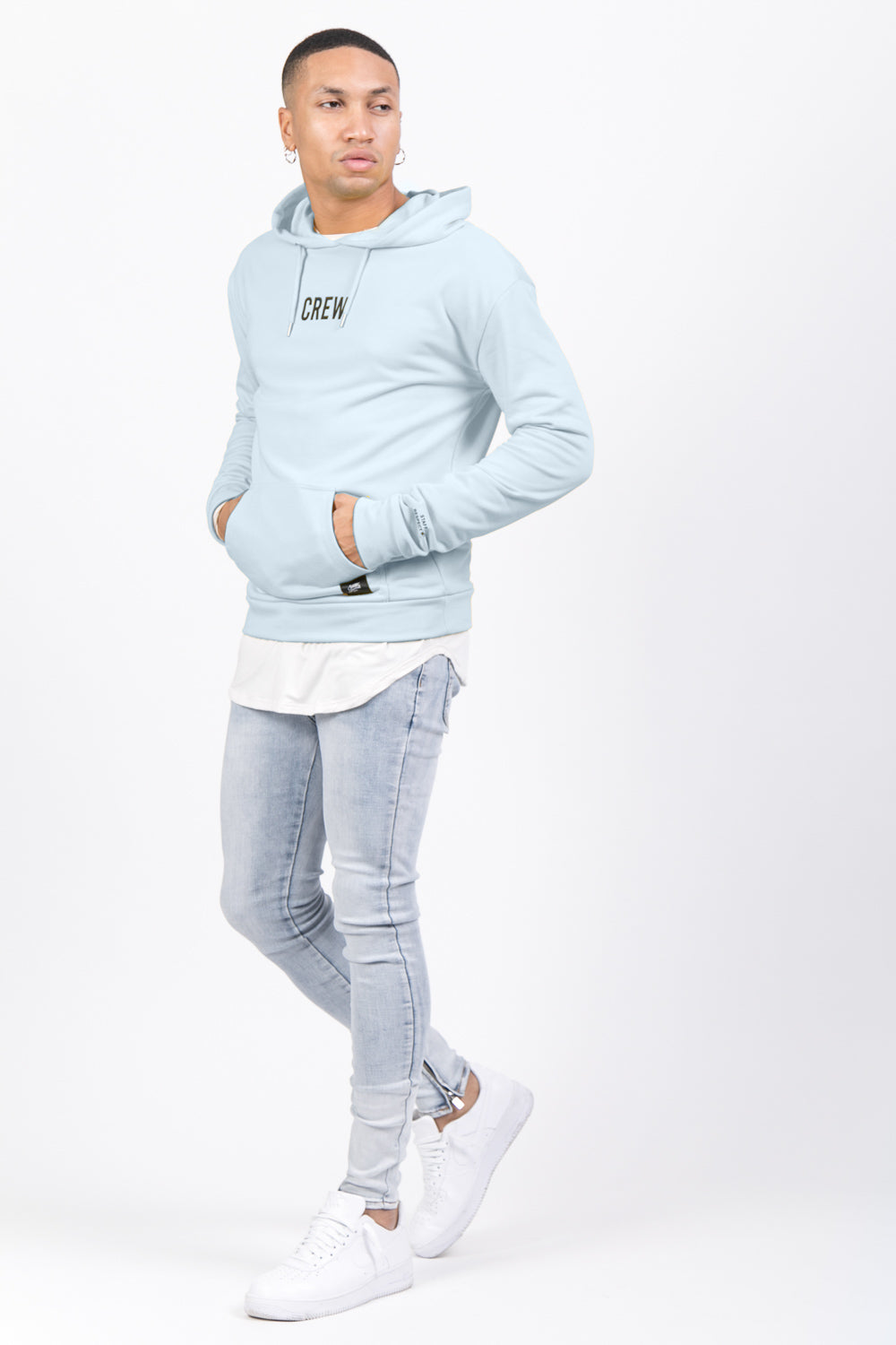 Sixth June - Sweat capuche crew tour bleu