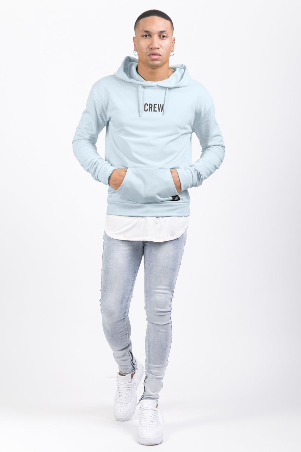 Sixth June - Sweat capuche crew tour bleu