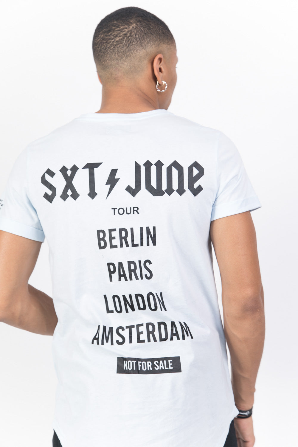 Sixth June - T-shirt crew tour bleu
