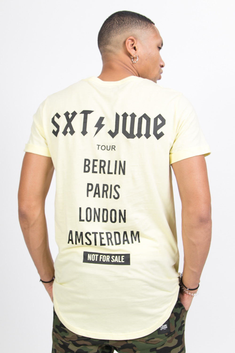 Sixth June - T-shirt crew tour jaune