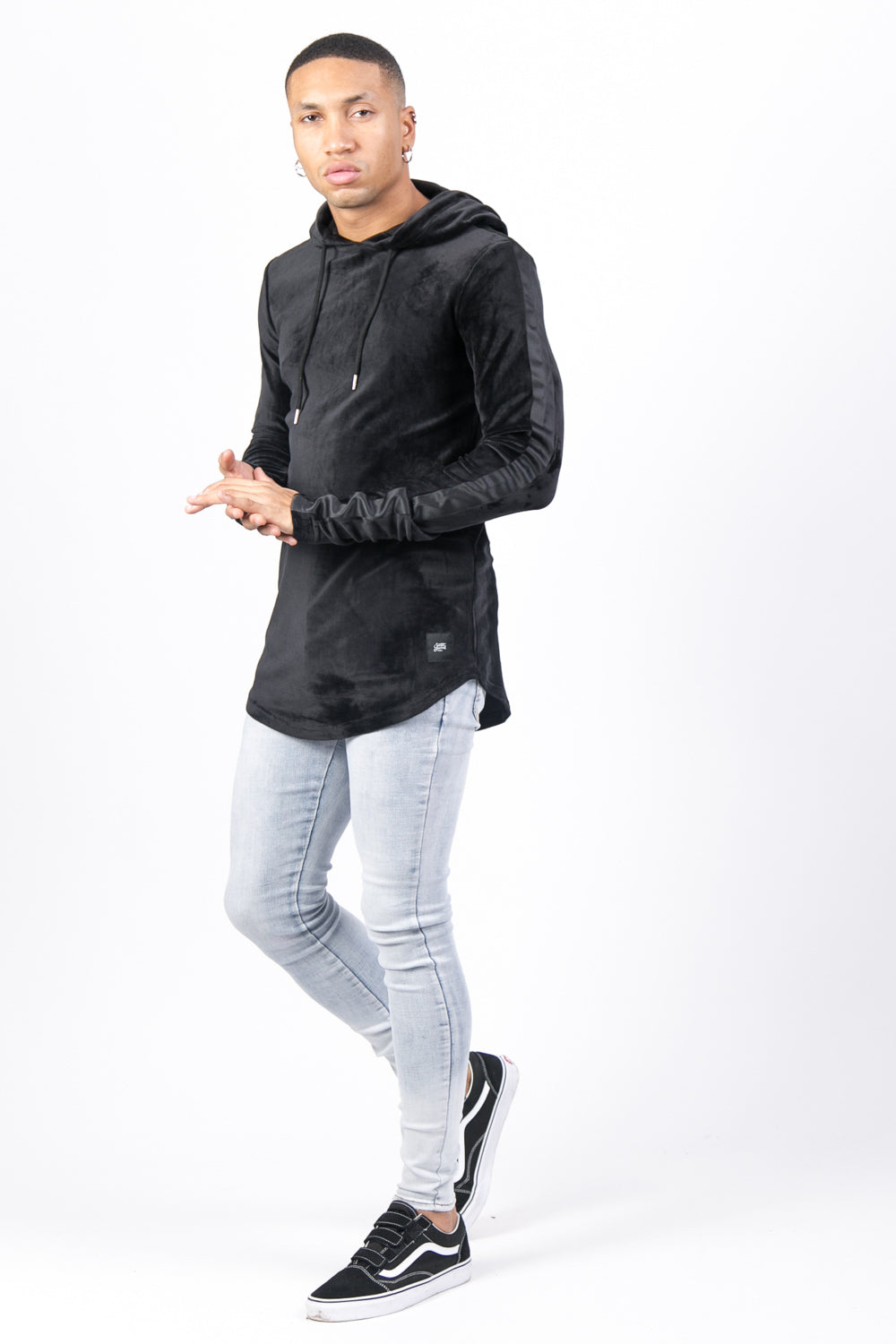 Sixth June - Sweat capuche velours noir