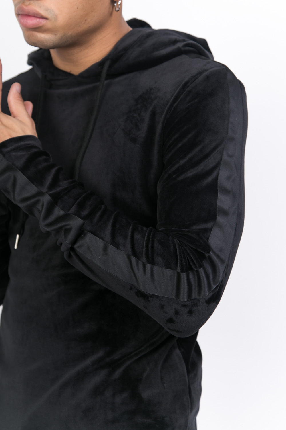 Sixth June - Sweat capuche velours noir