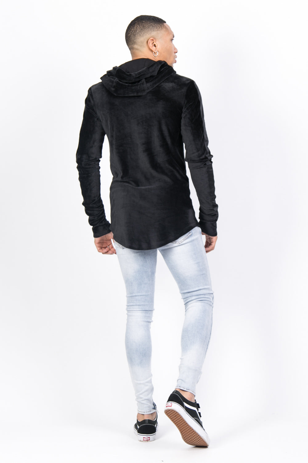 Sixth June - Sweat capuche velours noir