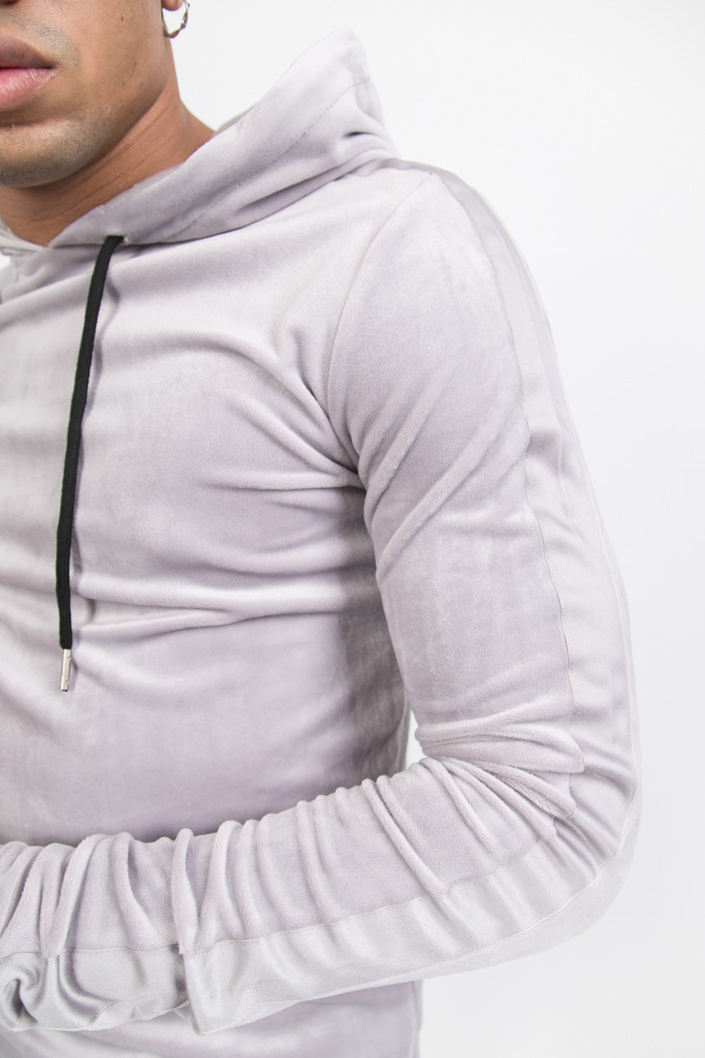 Sixth June - Sweat capuche velours gris