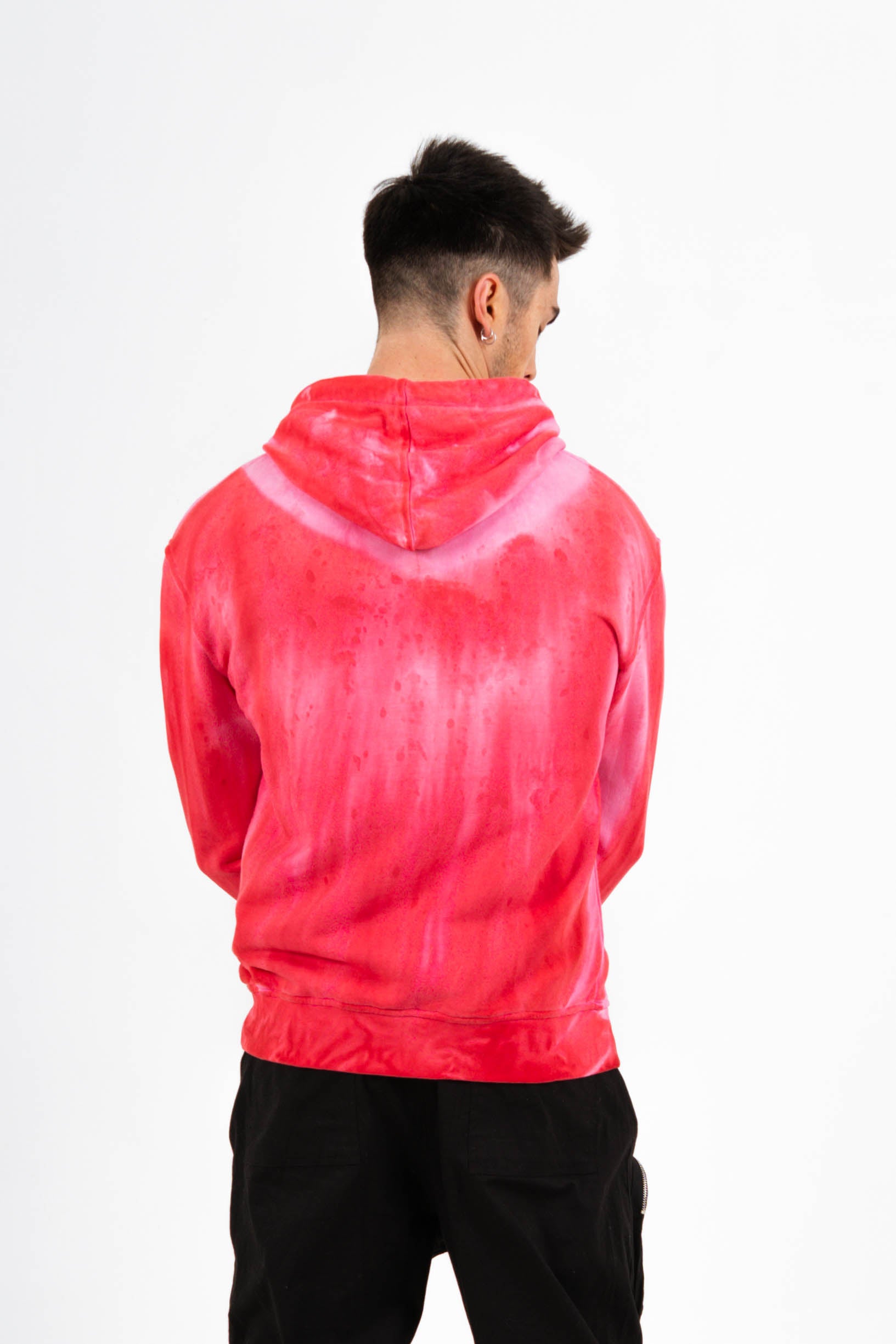 Sixth June - Sweat capuche délavé Rouge