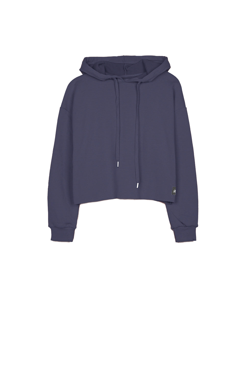 Sixth June - Sweat capuche court large bleu foncé
