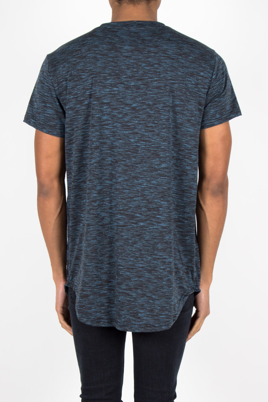 Sixth June - T-shirt rayé imprimé logo bleu