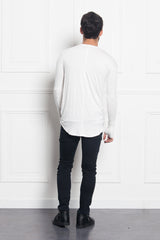 Sixth June - T-shirt long manches longues blanc 1878C